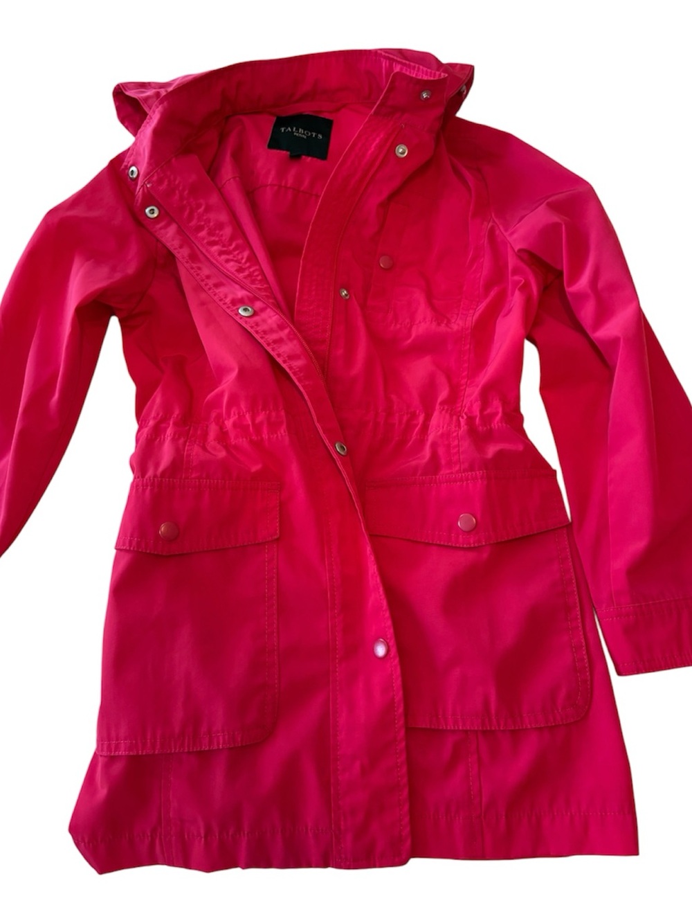 Talbots Rain Wind Jacket with Removable Hood